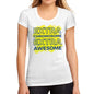 Womens Graphic T-Shirt Down Syndrome Extra Chromosome Extra Awesome White - White / S / Cotton - T-Shirt