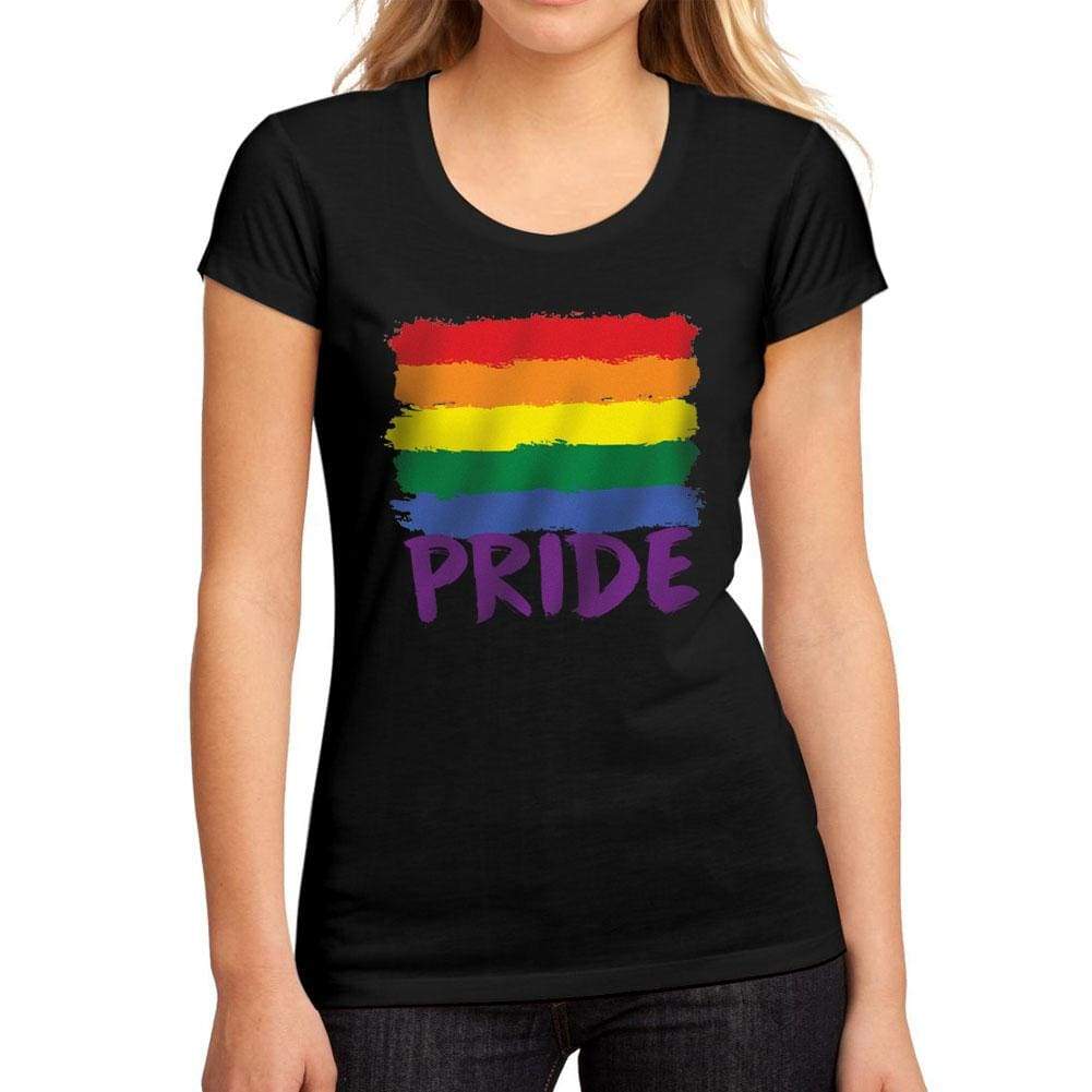Womens Graphic T-Shirt LGBT Pride Deep Black - Deep Black / S / Cotton - T-Shirt