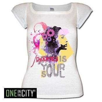 Womens T-Shirt One In The City Aline Short-Sleeve Top