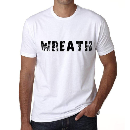 Wreath Mens T Shirt White Birthday Gift 00552 - White / Xs - Casual