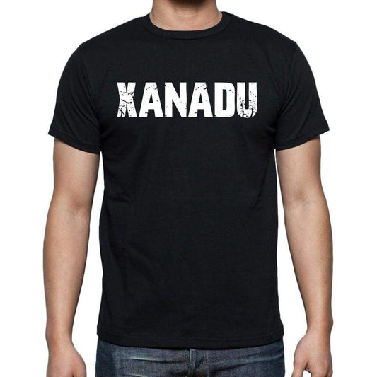 Xanadu White Letters Mens Short Sleeve Round Neck T-Shirt 00007