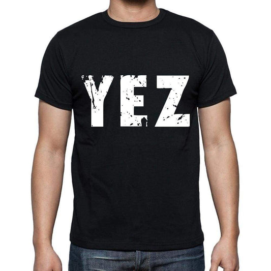 Yez Men T Shirts Short Sleeve T Shirts Men Tee Shirts For Men Cotton Black 3 Letters - Casual
