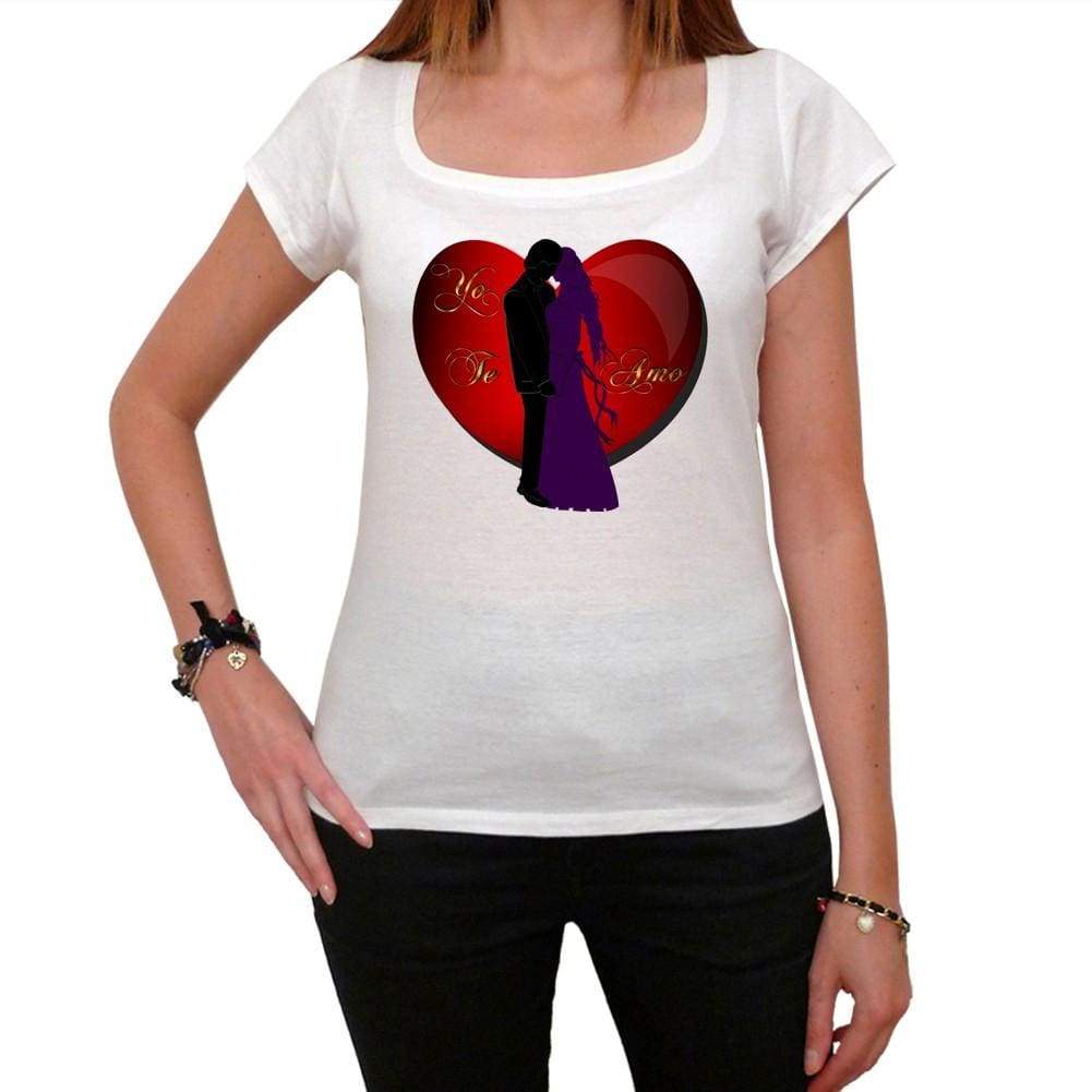 'Yo Te Amo Valentine, Tshirt, White <span>Women's</span> T-shirt 00157 - ULTRABASIC