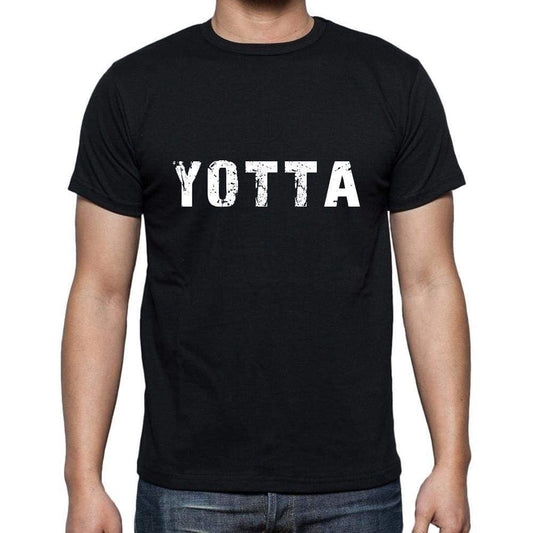 Yotta Mens Short Sleeve Round Neck T-Shirt 5 Letters Black Word 00006 - Casual