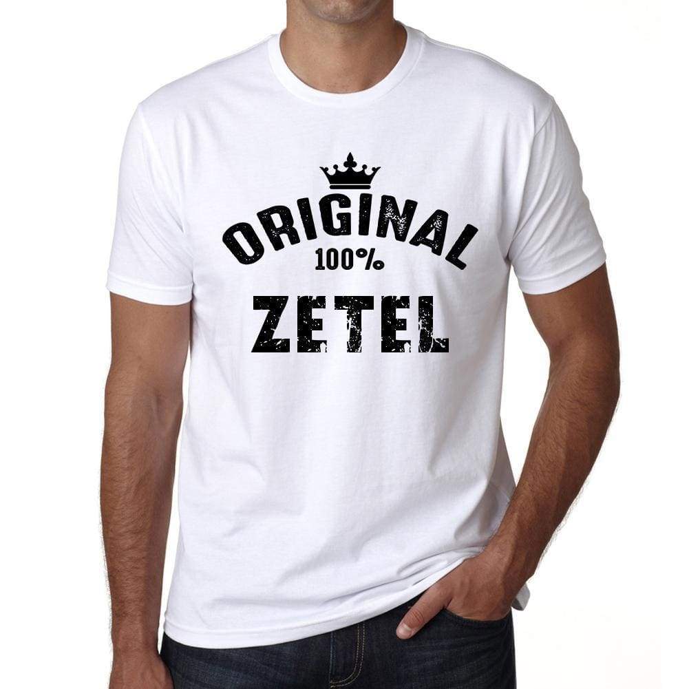 Zetel 100% German City White Mens Short Sleeve Round Neck T-Shirt 00001 - Casual